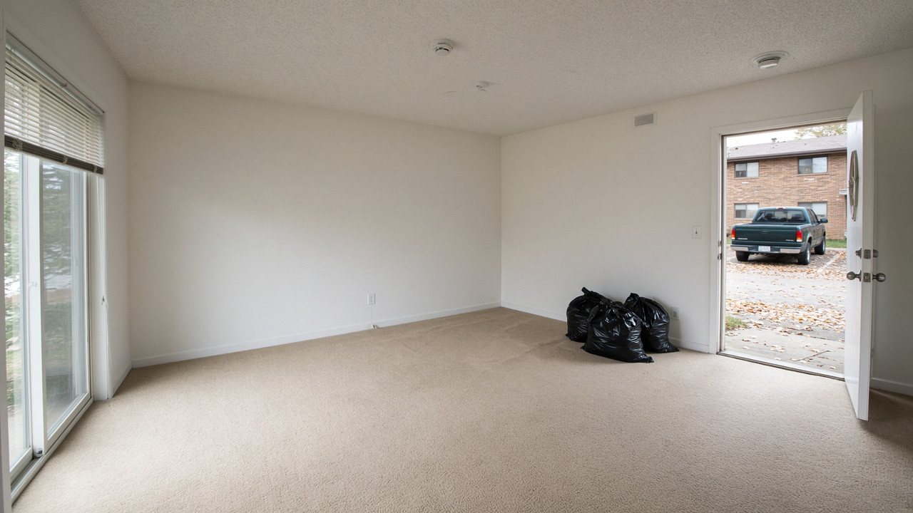 Empty apartment after a tenant turnover